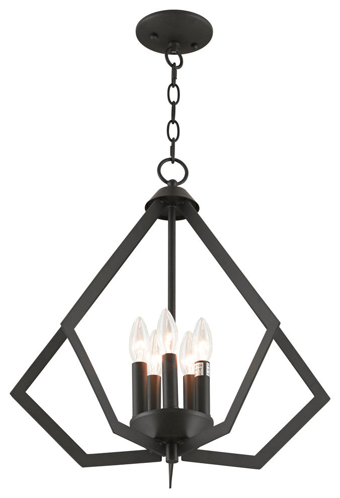 Prism 5-Light Chandelier, Bronze