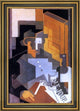 Juan Gris Man from Touraine - 16" x 24" Framed Premium Canvas Print