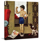 "Young Charles Atlas" Painting Print on Canvas by George Hughes
