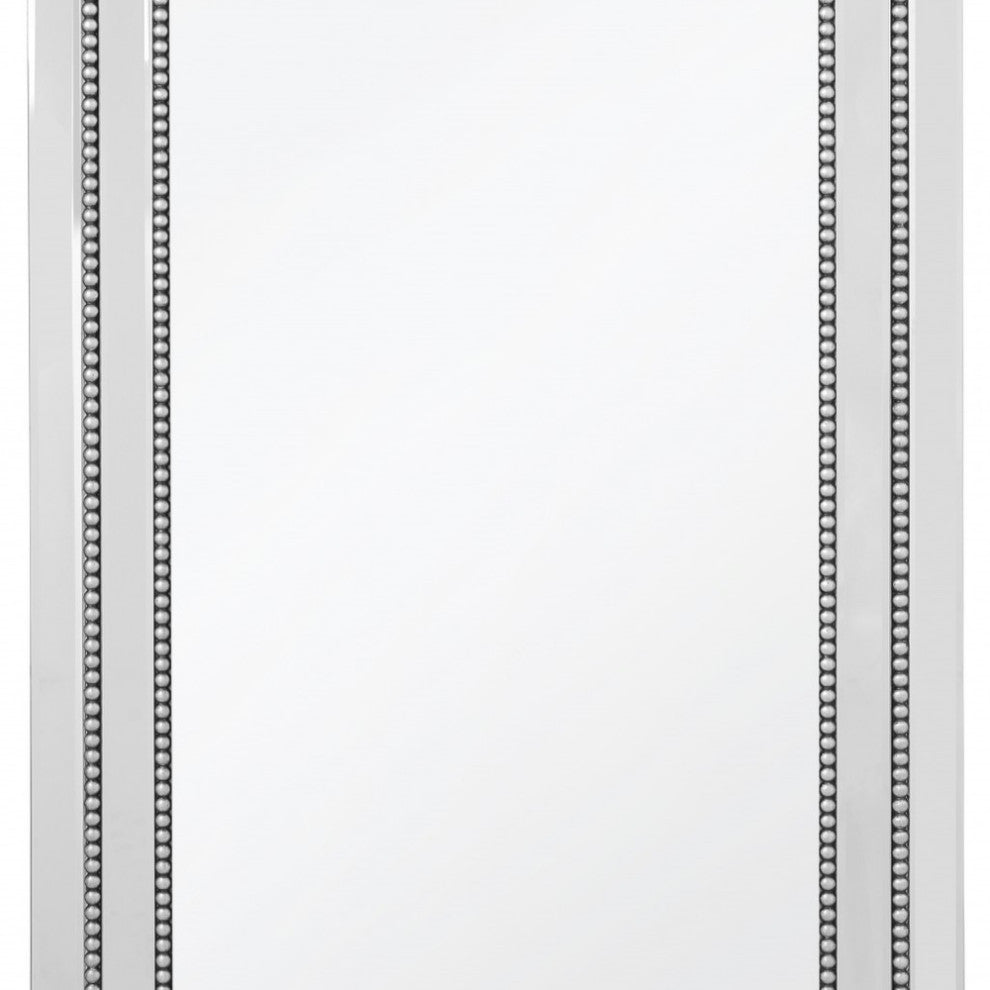 Silver Rectangle Accent Glass Mirror
