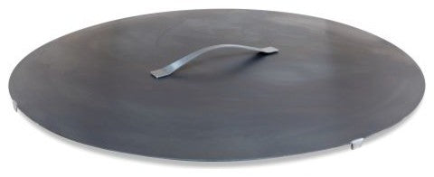 Large 31'' Fire Pit Lid, Rusting Steel