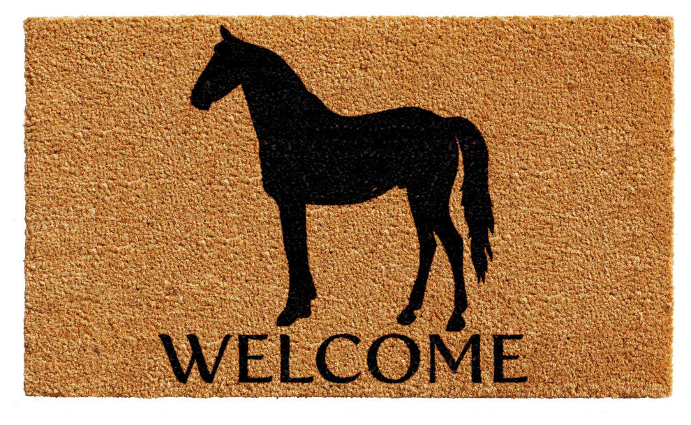 Horse Welcome Doormat, 24x36