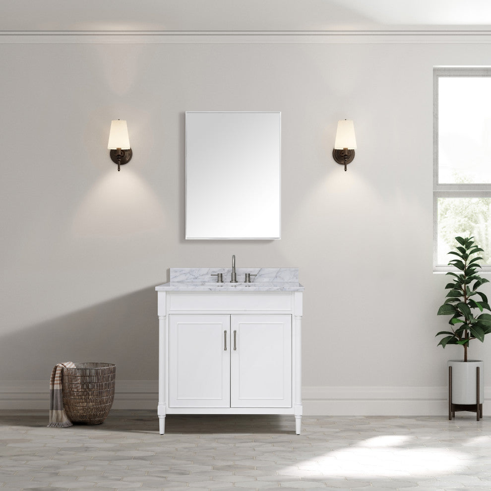Avanity Bristol 36 in. Vanity Only in White