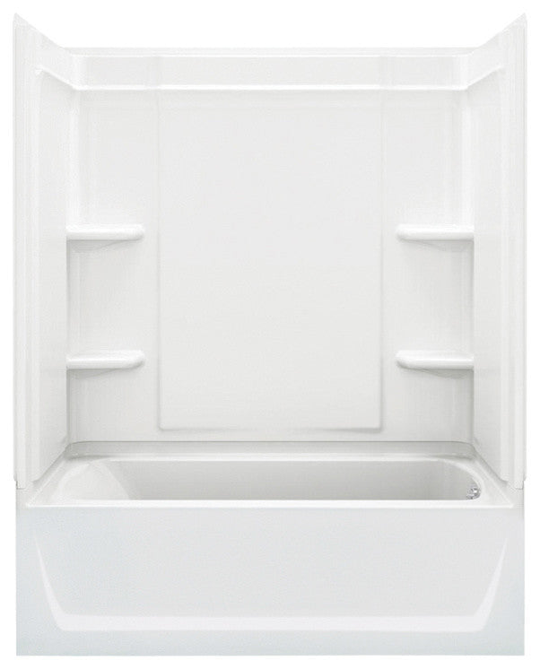 Sterling Ensemble 60"x30"x16" Vikrell Left or Right-Hand Shower Kit, White