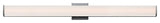 ET2 E23408 Baritone 48"W LED Bathroom Vanity Light - Satin Nickel