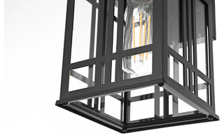 Home Living 13" Outdoor Wall sconce, Black
