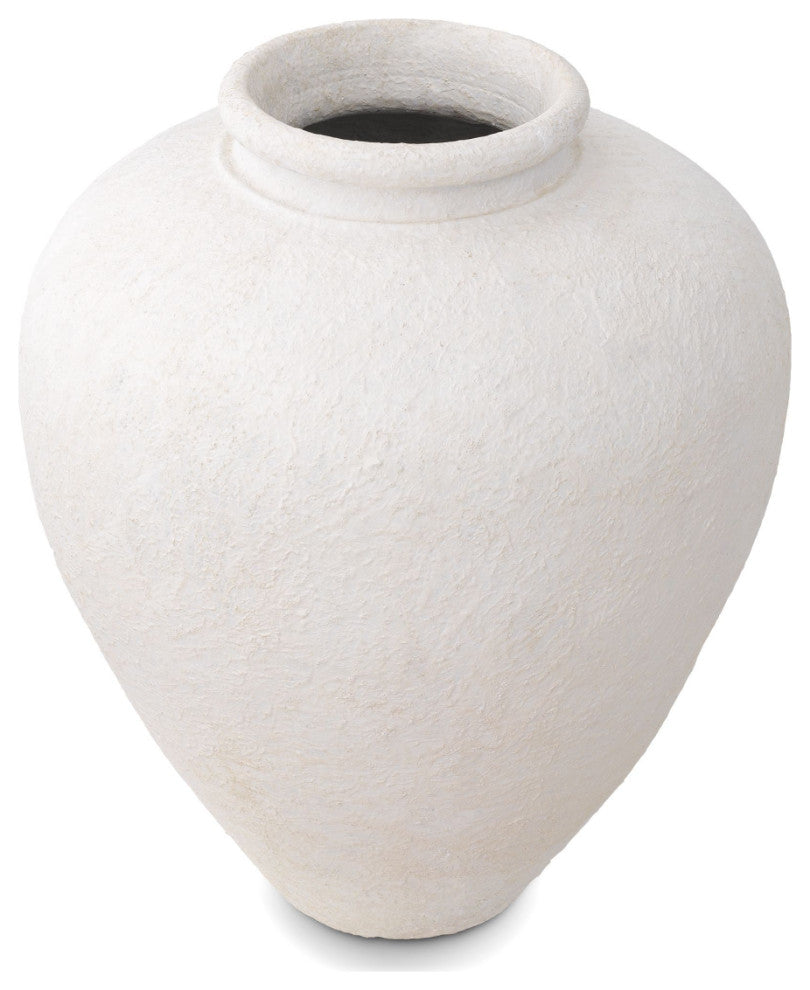 Matte White Clay Vase | Eichholtz Reine L