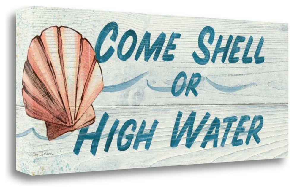 "Come Shell Or High Water - In Color" By Avery Tillmon, Gallery Wrap Canvas