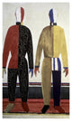 "Sportsmen (left)" Digital Paper Print by Kazimir Malevich, 25"x42"