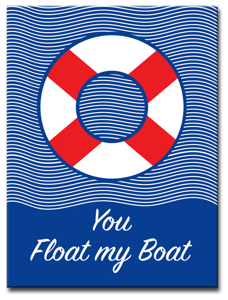 Ready2HangArt 'You Float my Boat' Canvas Art, (Xs) 16" Hx12" W