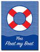 Ready2HangArt 'You Float my Boat' Canvas Art, (Xs) 16" Hx12" W