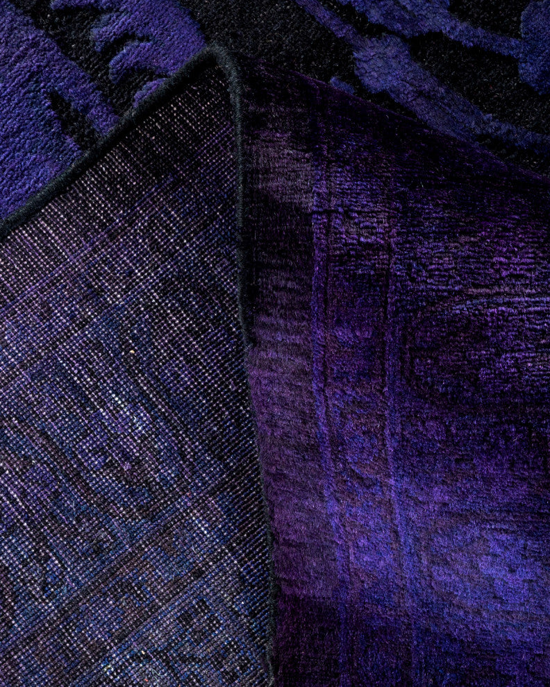 Fine Vibrance, One-of-a-Kind Handmade Area Rug Purple, 17'7"x11'10"