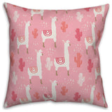 Monogram Lllama Pattern - M 16x16 Spun Poly Pillow