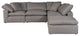 Terra Condo Dream Modular Sectional Livesmart Fabric Light Grey