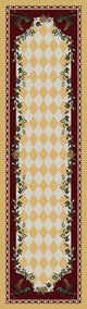 High Country Rooster Rug, Yellow, 2'x8', Runner