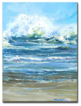 Crashing Wave' Ready2HangArt Canvas by Leslie Owens, 30"x40"