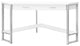 42" White Corner Computer Desk