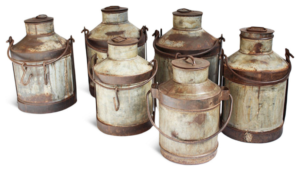 Consigned Large Vintage India Milk Can