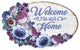Welcome to Our Home Wooden Door Hanger