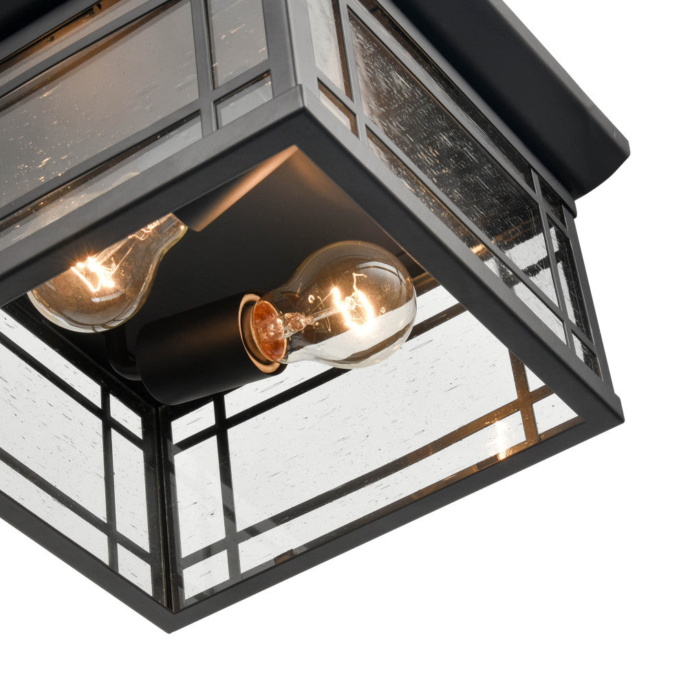 1 Light 6.5 in. Powder Coat Black Outdoor