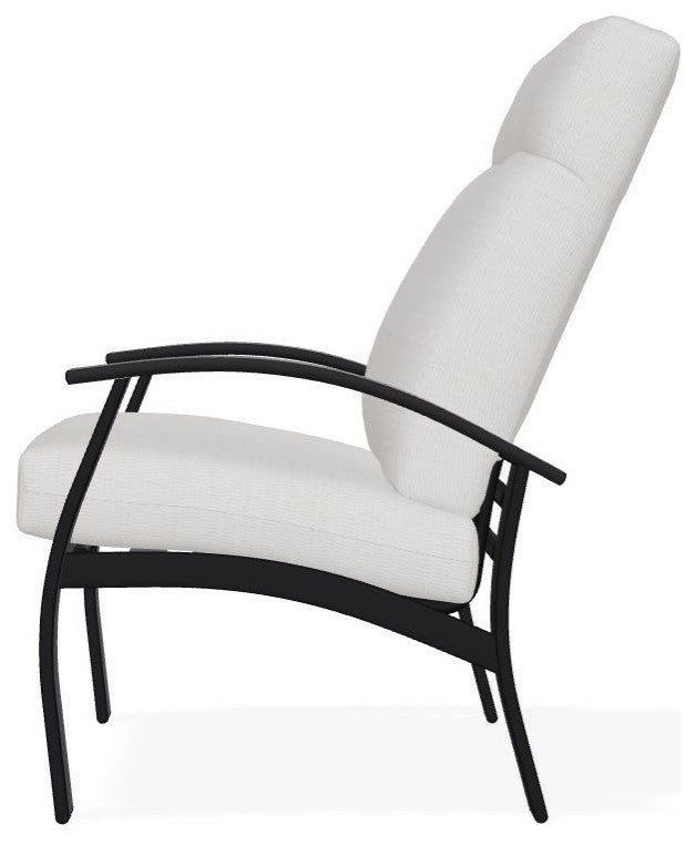Belle Isle Cushion Outdoor Armchair, Tabloid Cloud/Black