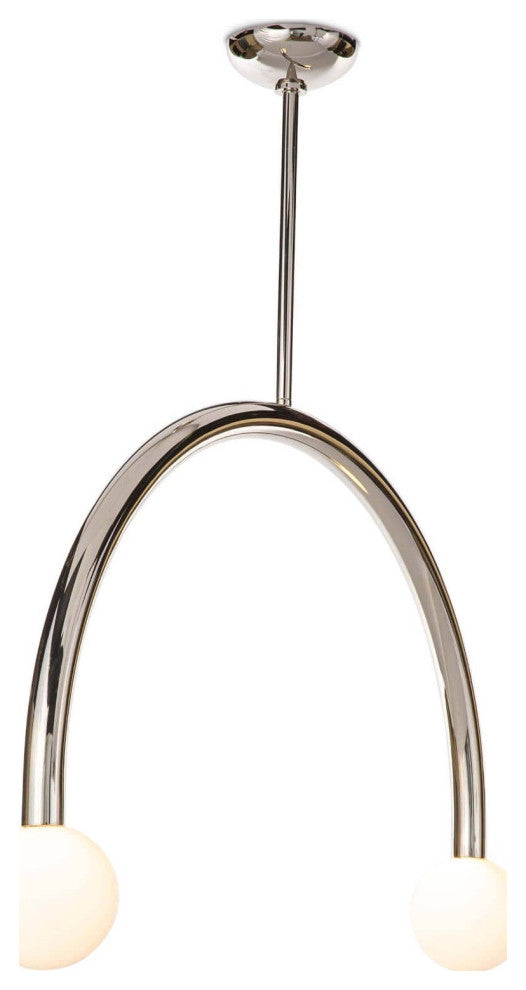 Happy Pendant Large, Nickel