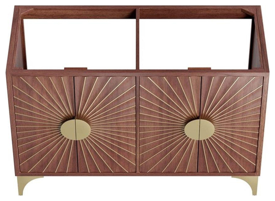 Daylight 48" Double Sink Compatible (Not Included) Bathroom Vanity Cabinet, Wal