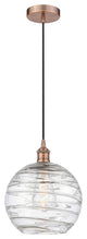 Innovations 616-1P-AC-G1213-10 1-Light Mini Pendant, Antique Copper