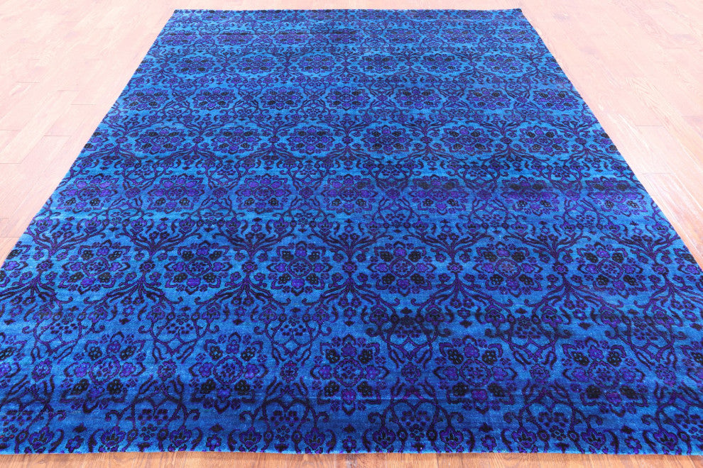 Persian Hand-Knotted Silk Rug 7' 11" X 9' 10" Q5956