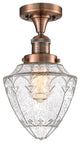 Innovations 517-1CH-AC-G664-7-LED 1 Light Semi-Flush Mount, Antique Copper