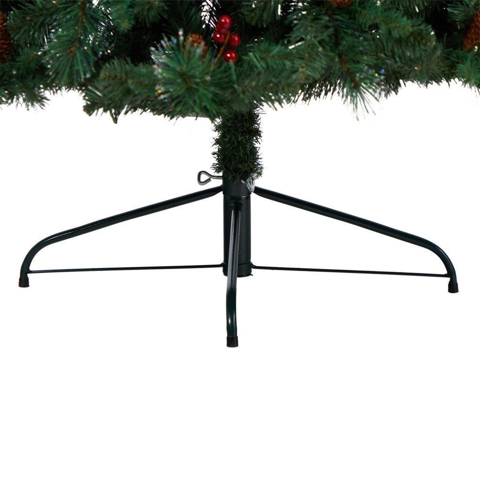 T3320 8 Flat Back Montreal Mountain Pine Artificial Christmas Tree