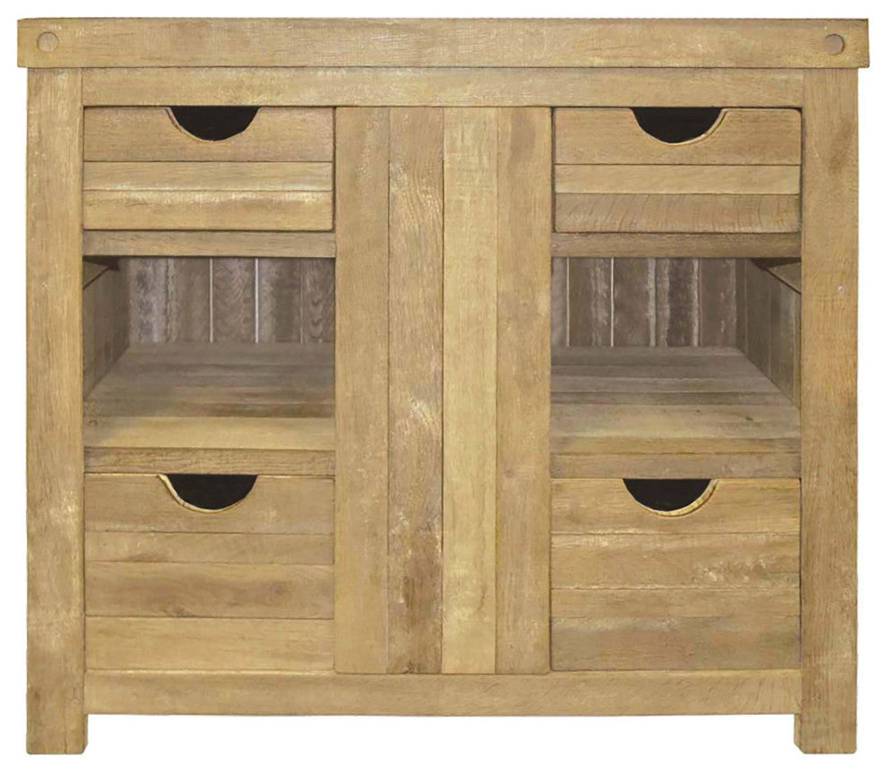Vintner's Freestanding Single Bathroom Vanity, Chardonnay, 36"