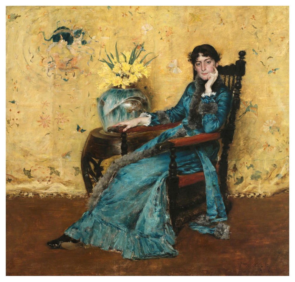 "Portrait of Dora Wheeler, 1882-1883" Print by William Merritt Chase, 32"x31"