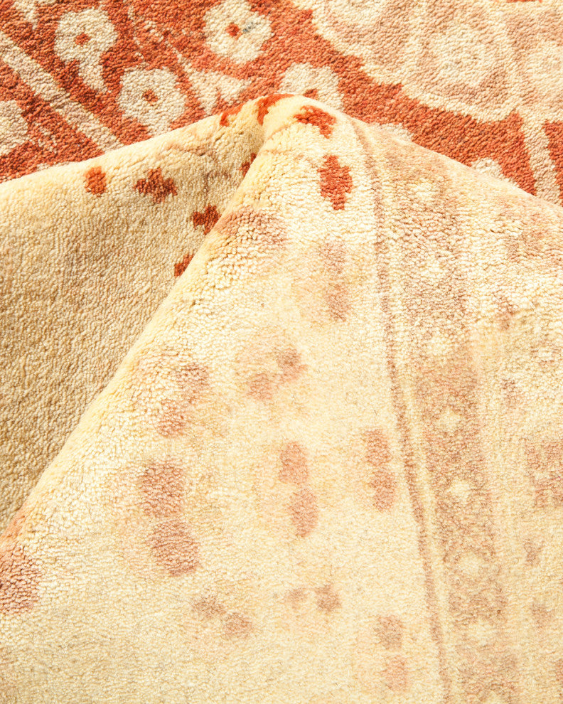 Katherine, One-of-a-Kind Hand-Knotted Area Rug Orange, 8'2"x10'2"