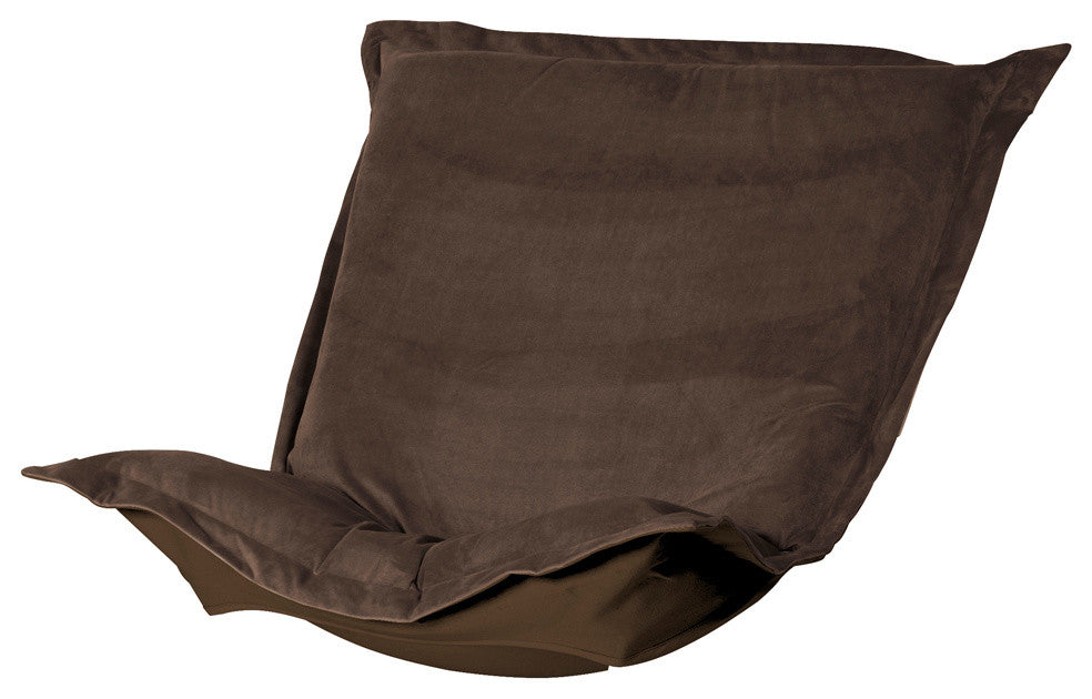 Puff Chair Cushion With Cover, Bella Chocolate