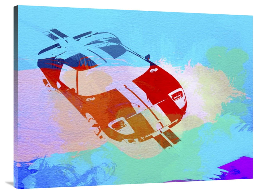 "Ford GT Watercolor" Fine Art Print