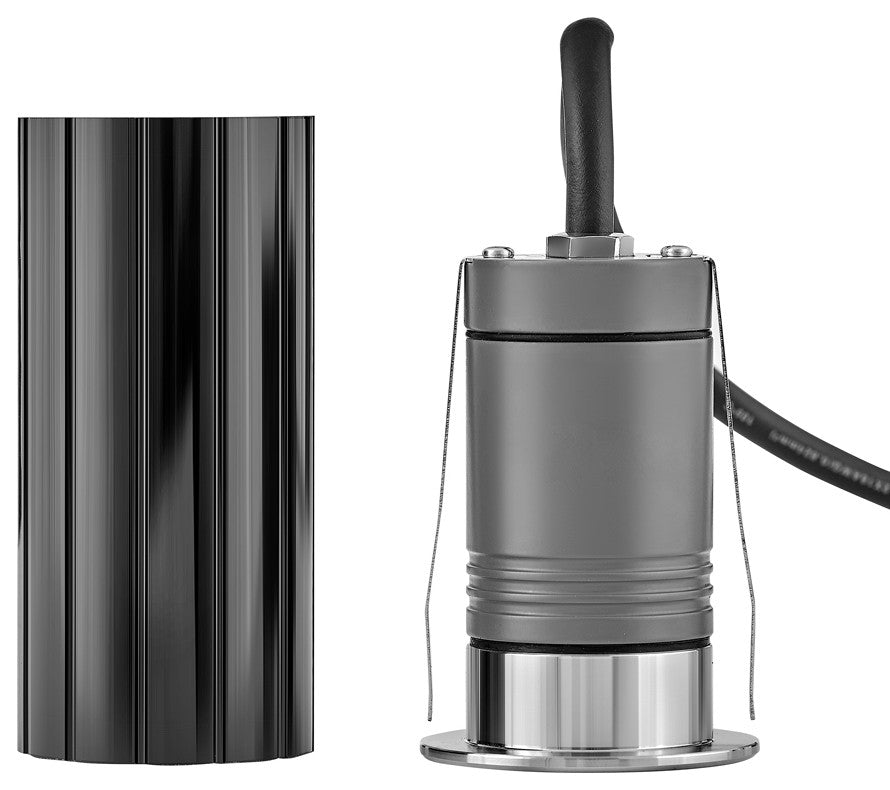 Dot Round LED Button Light, Stainless Steel