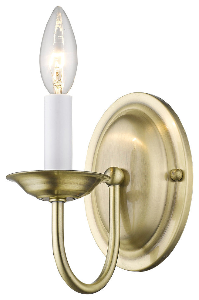 Home Basics Wall Sconce, Antique Brass