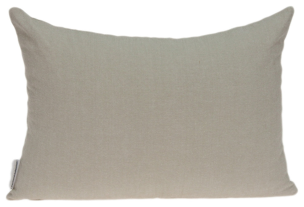 Parkland Collection Lea Transitional Beige Pillow Cover With Poly Insert