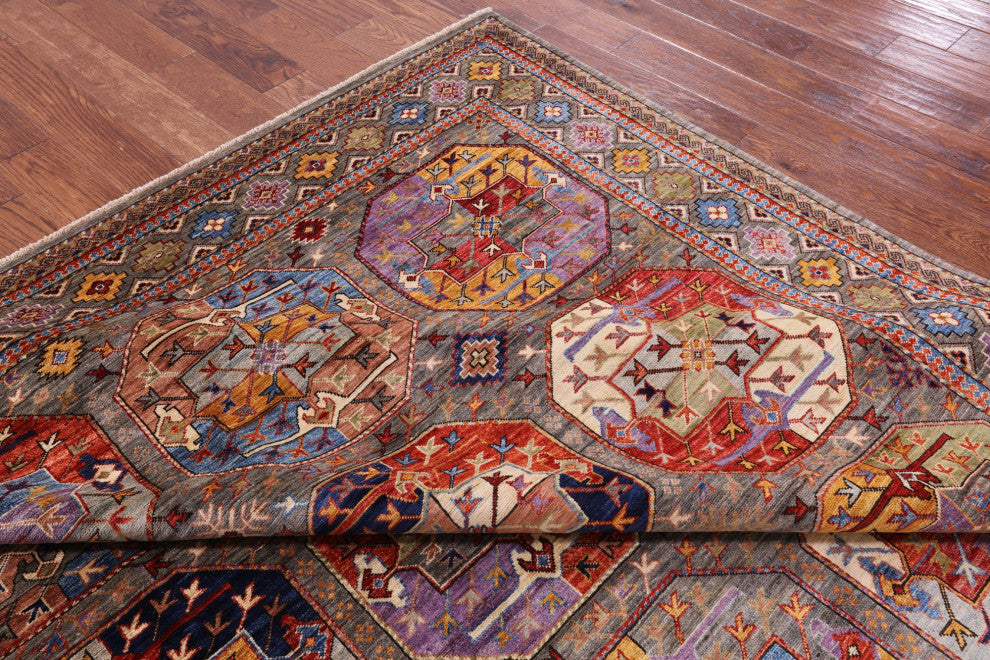 Hand Knotted Bokhara Wool Rug 8' 3" X 10' 1" - Q12426