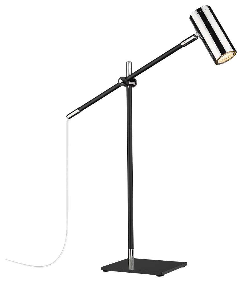 Zlite 814TL-MB-PN 1-Light Table Lamp, Polished Nickel