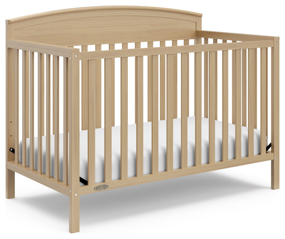 Graco Benton 5-in-1 Convertible Crib, Driftwood, Converts to Toddler Bed
