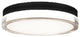 Pi 9" LED Round Flush Mount 3000K, Black