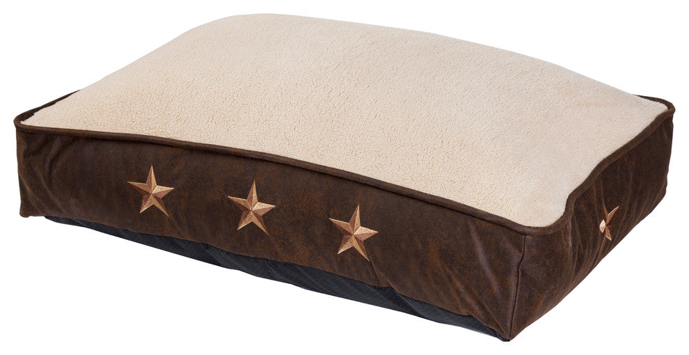 HiEnd Accents Embroidered Star Dog Bed