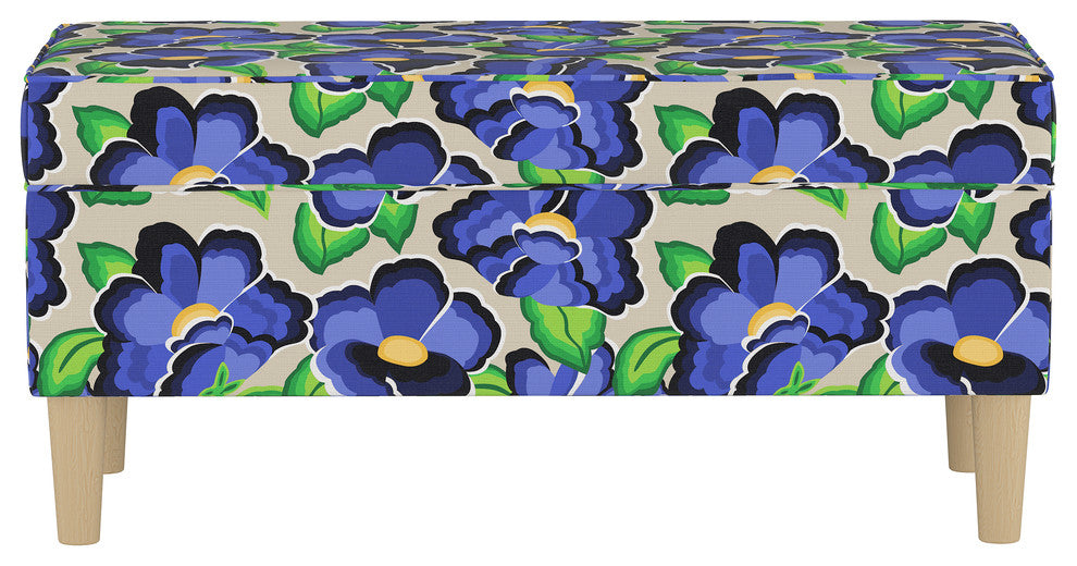Storage Bench, Carla Floral Blue