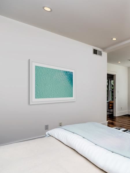 "Azul Sin Fin" Framed Painting Print, 30"x20"
