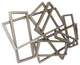 Industrial Metal Rectangles Wall Dcor - Silver