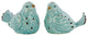 Porcelain Figurines, 2-Piece Set, Gloss Blue