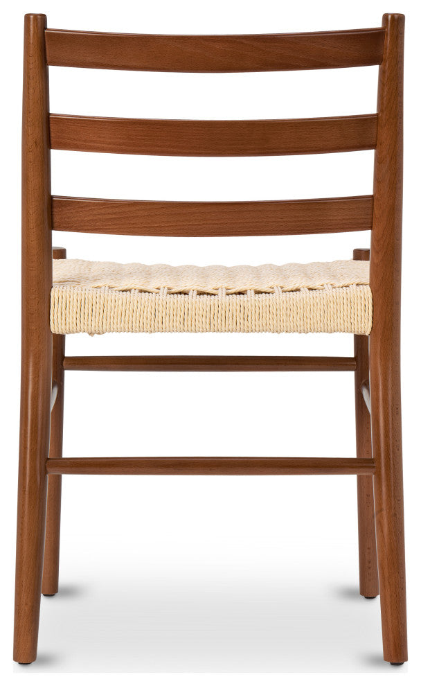 Poly and Bark Ray Dining Chair, Set of 2, Walnut