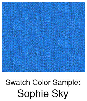 Hand Painted "Hello" Script Welcome Mat, Sophie Sky Blue